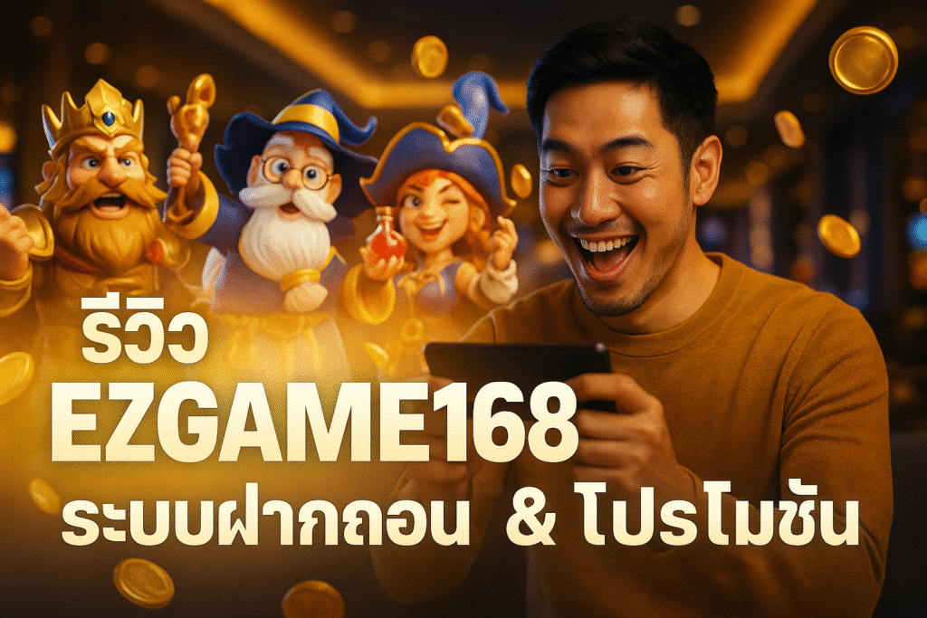 รีวิว EZGAME168 ระบบฝากถอน & โปรโมชั่น