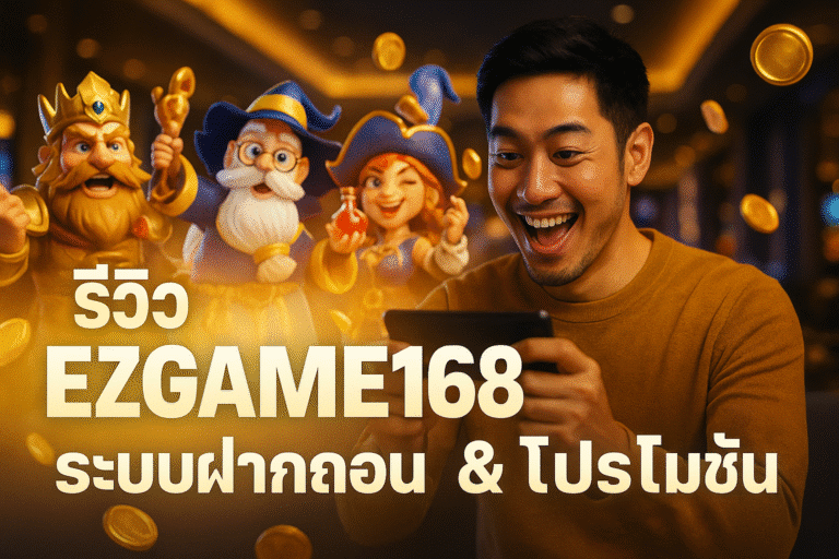 รีวิว EZGAME168 ระบบฝากถอน & โปรโมชั่น