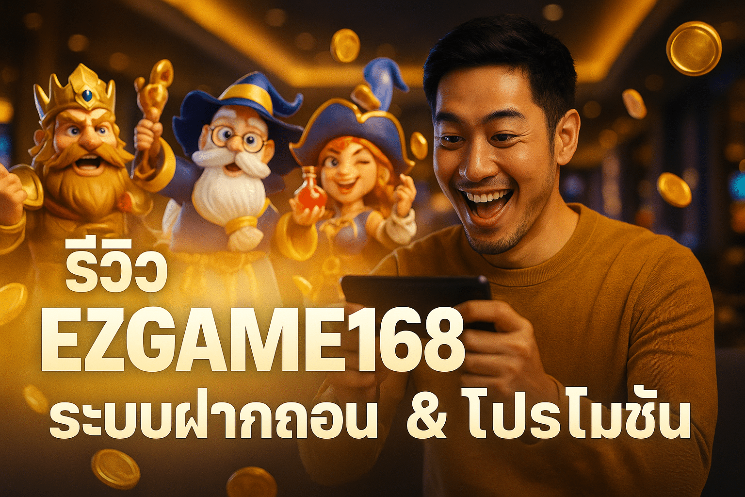 รีวิว EZGAME168 ระบบฝากถอน & โปรโมชั่น